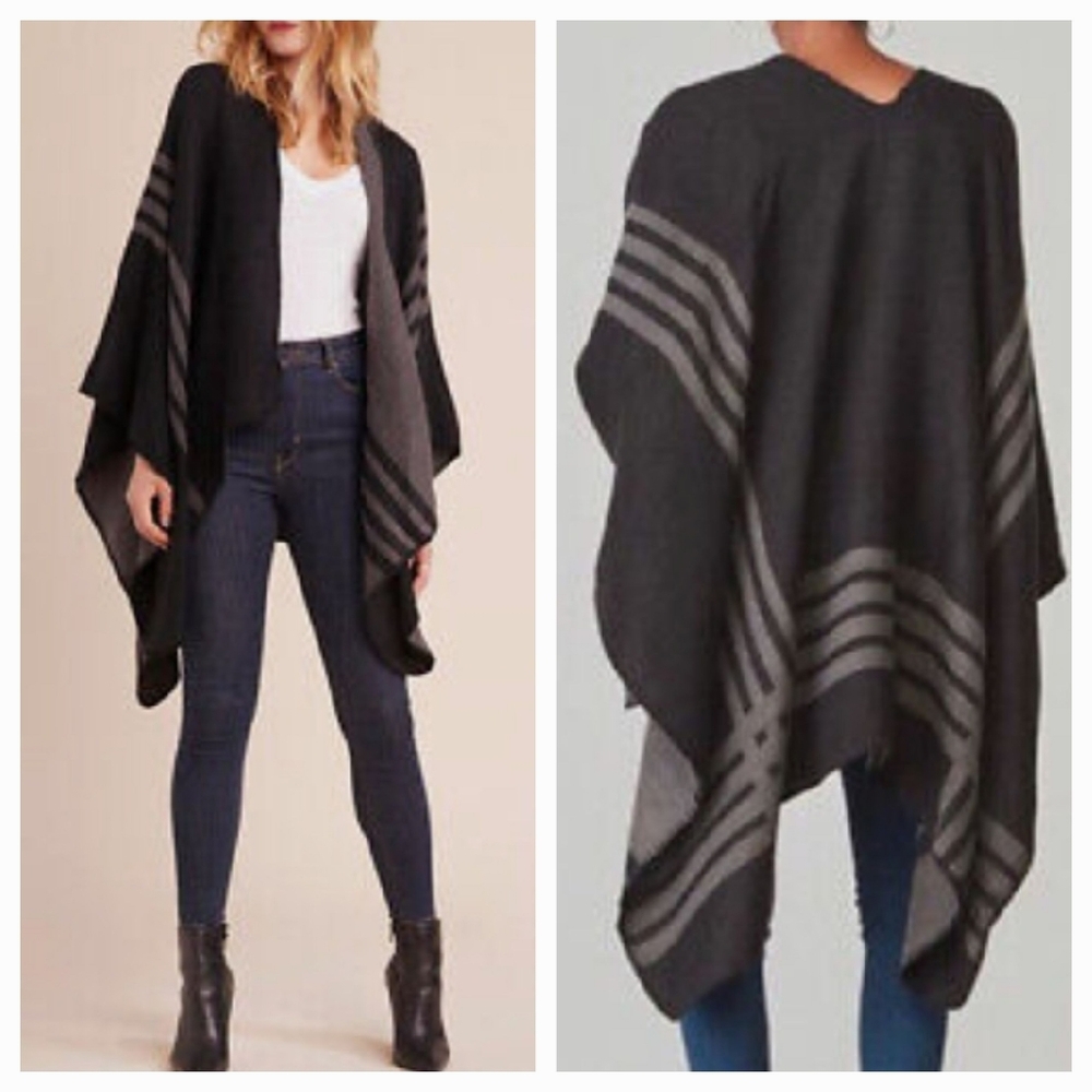 BB Dakota open front poncho acrylic/polyester size onesize style ST12078